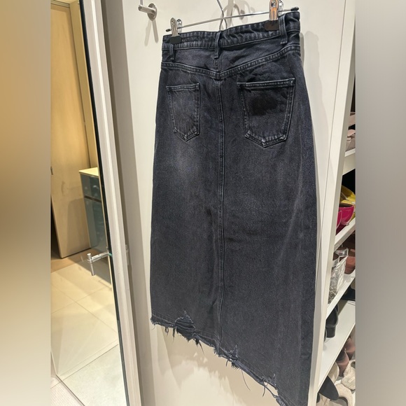 Mo&co. Black denim skirt - Picture 12 of 13